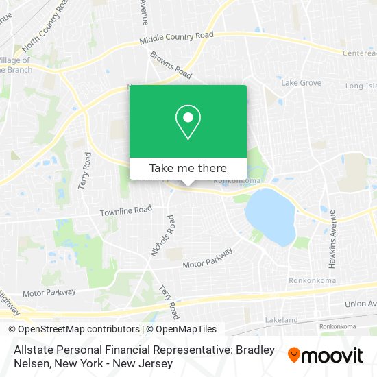 Mapa de Allstate Personal Financial Representative: Bradley Nelsen