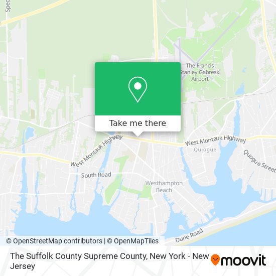 Mapa de The Suffolk County Supreme County