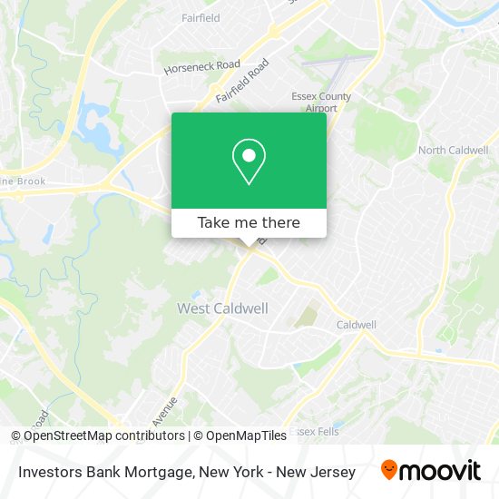 Investors Bank Mortgage map