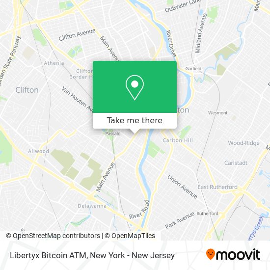 Mapa de Libertyx Bitcoin ATM