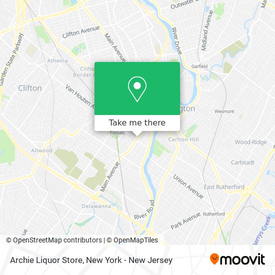 Mapa de Archie Liquor Store