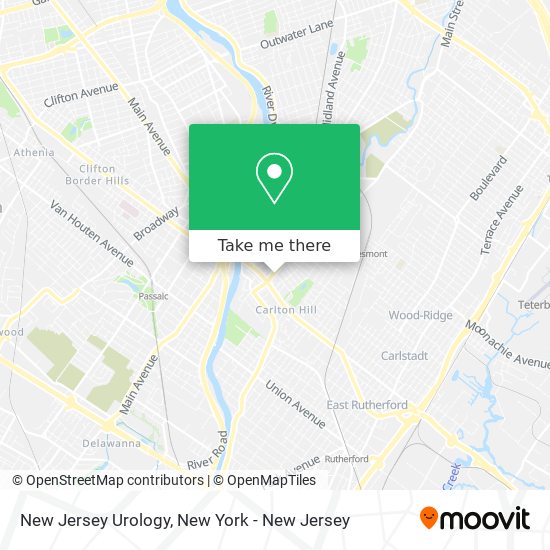 Mapa de New Jersey Urology