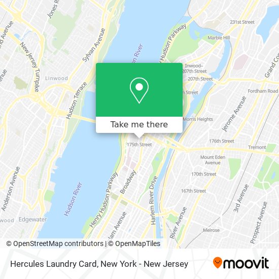 Hercules Laundry Card map