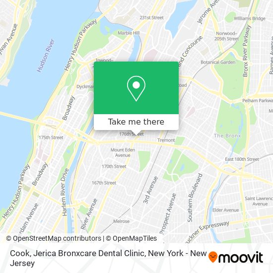 Cook, Jerica Bronxcare Dental Clinic map