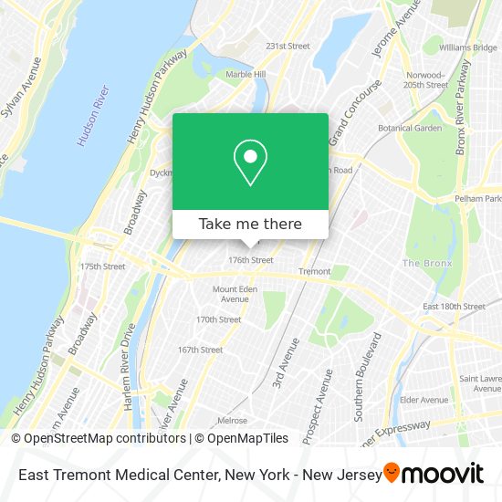 East Tremont Medical Center map