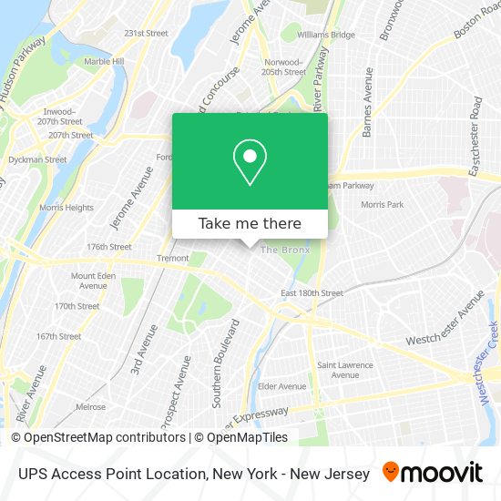 Mapa de UPS Access Point Location