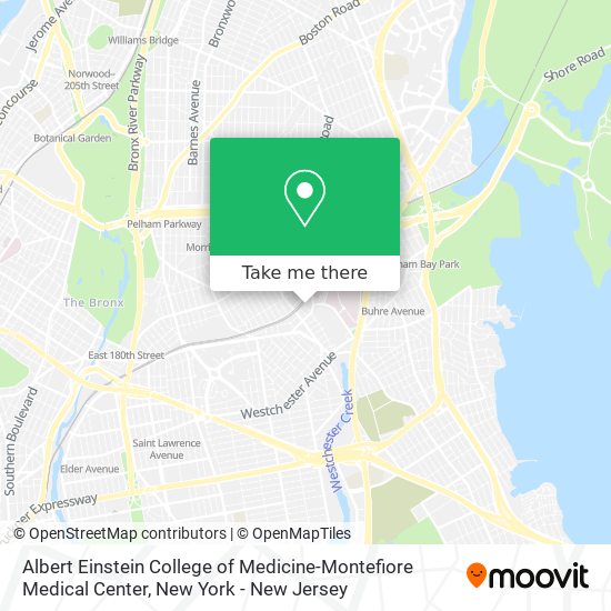 Mapa de Albert Einstein College of Medicine-Montefiore Medical Center