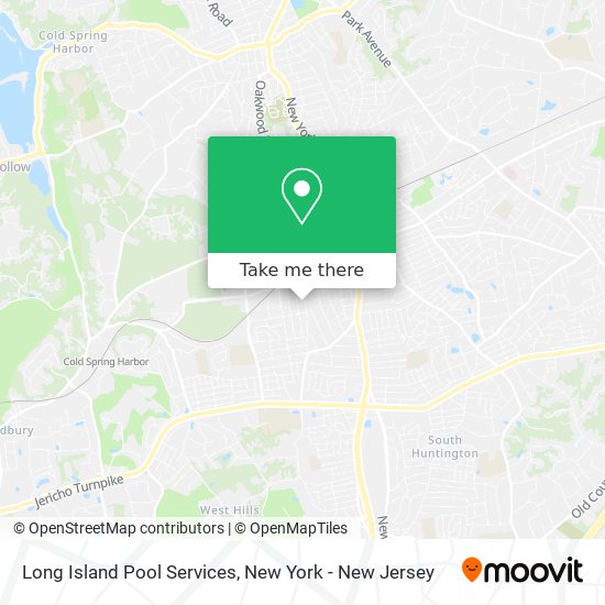 Mapa de Long Island Pool Services