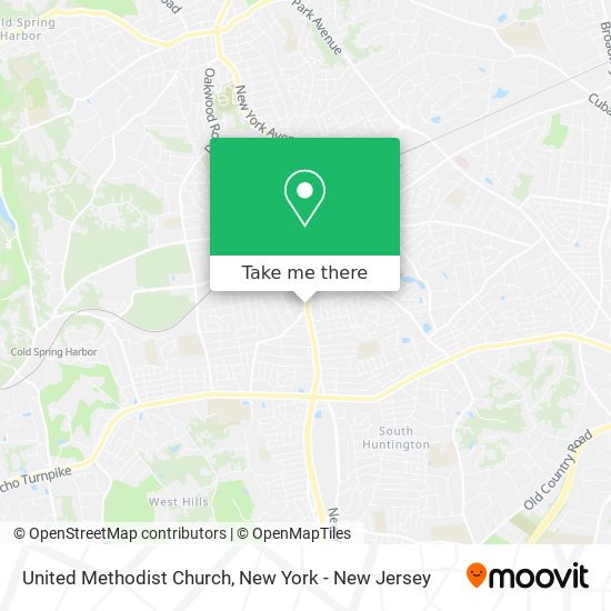 United Methodist Church map