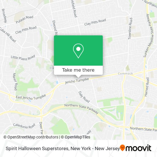 Mapa de Spirit Halloween Superstores