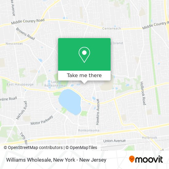 Williams Wholesale map