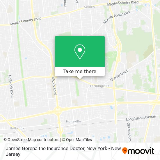 James Gerena the Insurance Doctor map