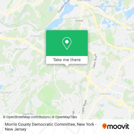 Mapa de Morris County Democratic Committee