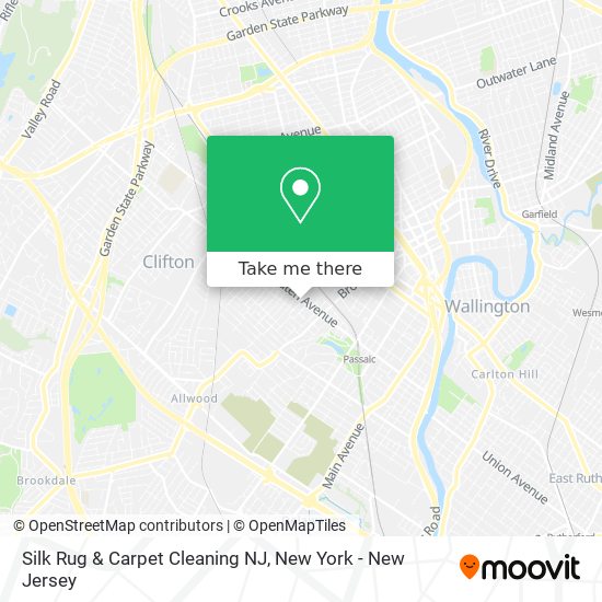 Silk Rug & Carpet Cleaning NJ map
