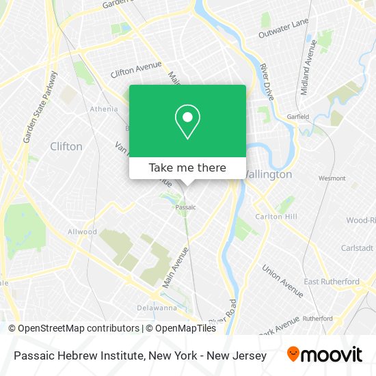 Passaic Hebrew Institute map