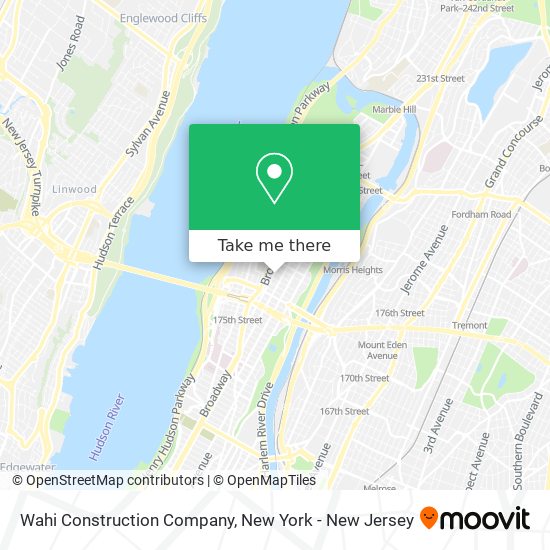 Wahi Construction Company map
