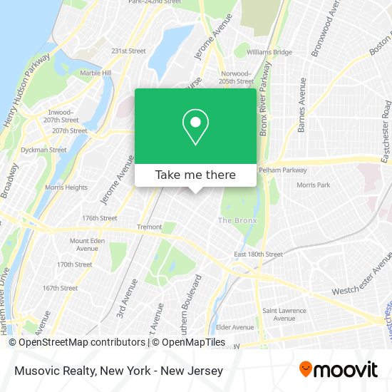 Musovic Realty map