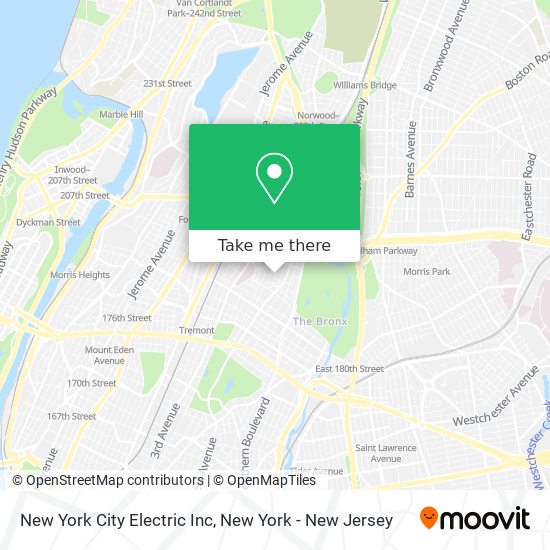 Mapa de New York City Electric Inc