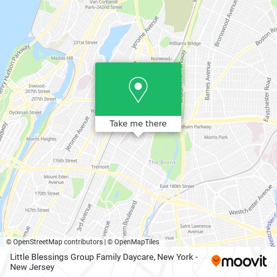 Mapa de Little Blessings Group Family Daycare