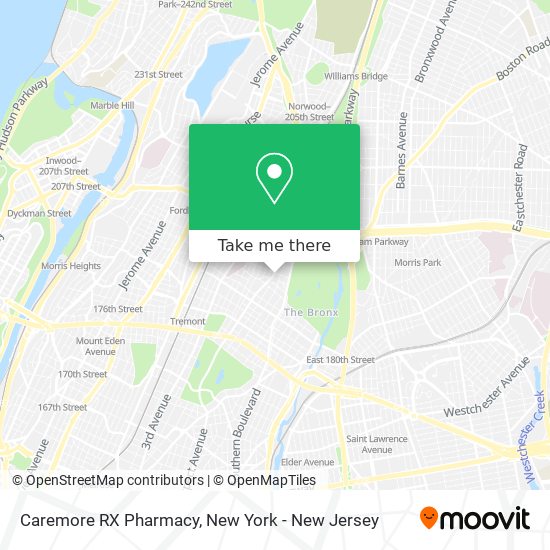 Caremore RX Pharmacy map