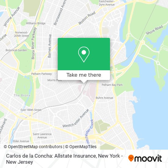 Mapa de Carlos de la Concha: Allstate Insurance