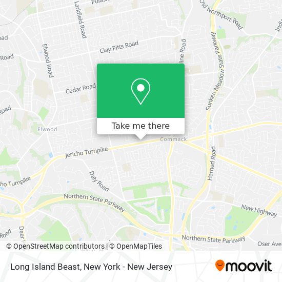 Long Island Beast map