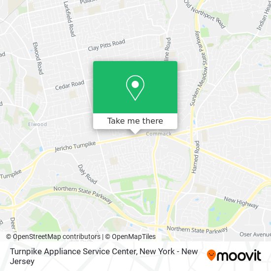 Turnpike Appliance Service Center map