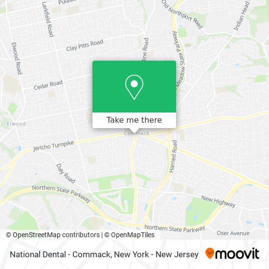 Mapa de National Dental - Commack