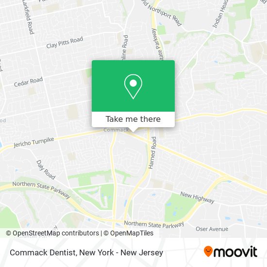 Commack Dentist map