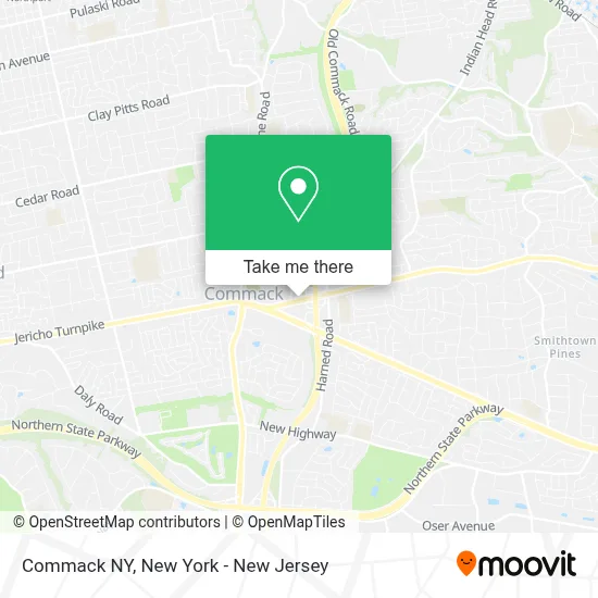 Commack NY map