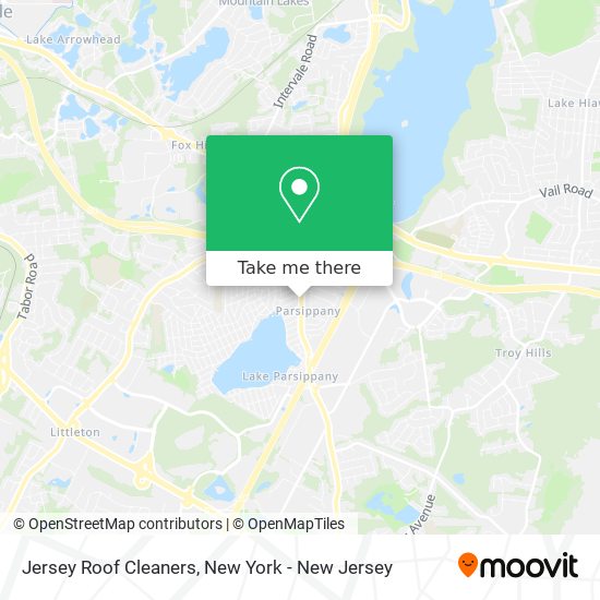 Jersey Roof Cleaners map