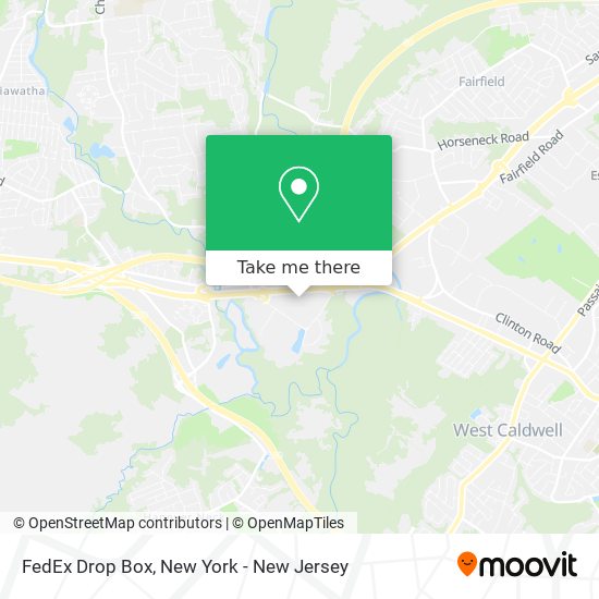 FedEx Drop Box map