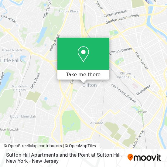 Mapa de Sutton Hill Apartments and the Point at Sutton Hill