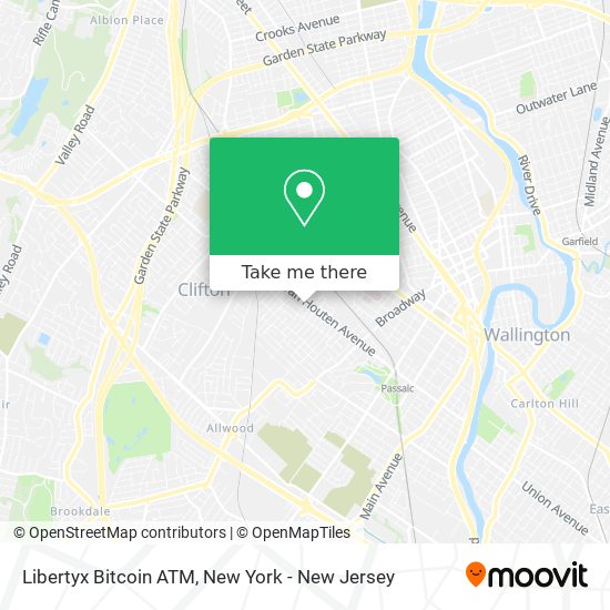 Mapa de Libertyx Bitcoin ATM