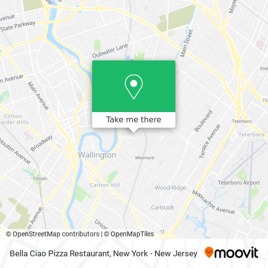 Bella Ciao Pizza Restaurant map