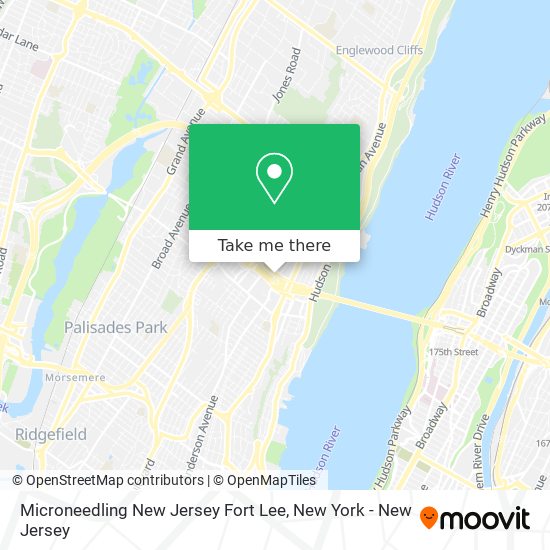 Mapa de Microneedling New Jersey Fort Lee