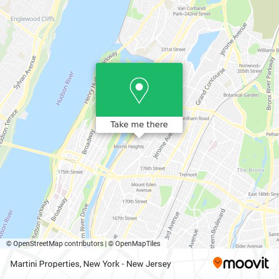 Martini Properties map