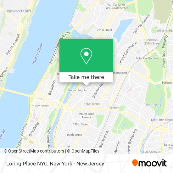 Mapa de Loring Place NYC