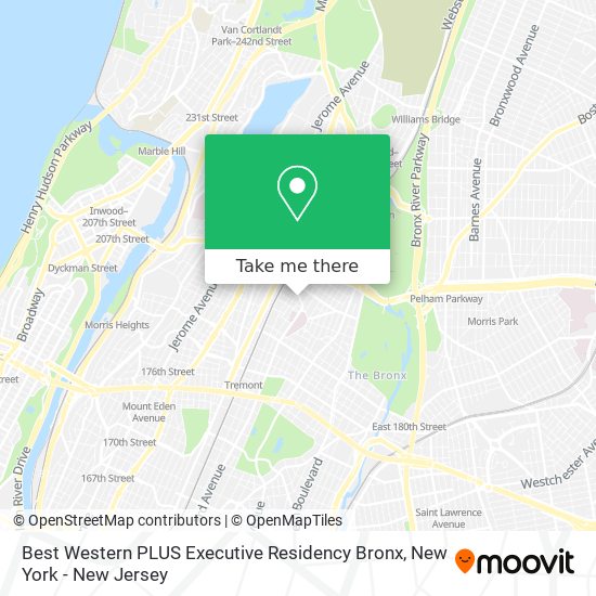 Mapa de Best Western PLUS Executive Residency Bronx