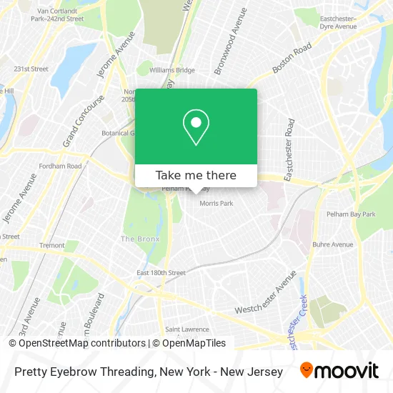 Pretty Eyebrow Threading map