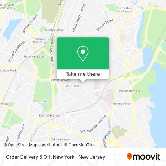 Mapa de Order Delivery 5 Off