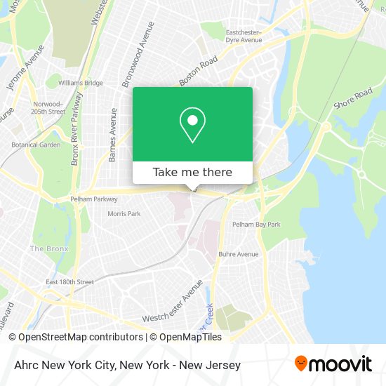 Mapa de Ahrc New York City