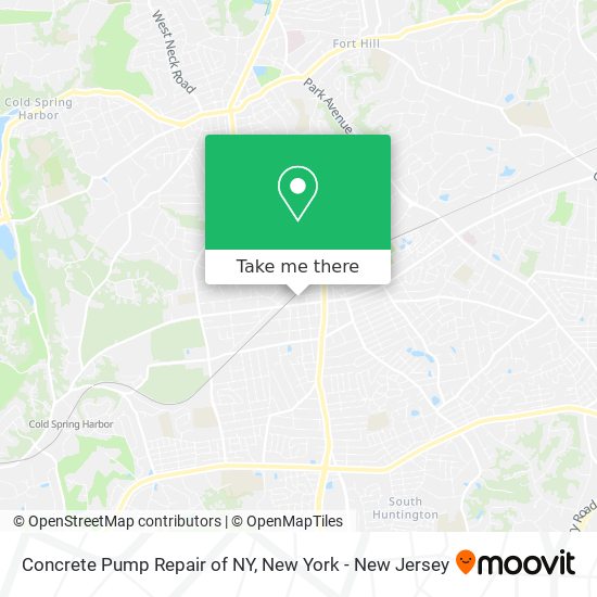 Concrete Pump Repair of NY map