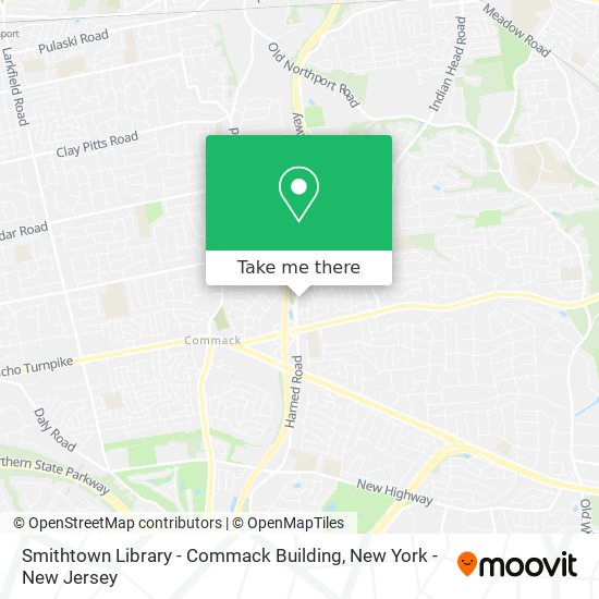 Mapa de Smithtown Library - Commack Building