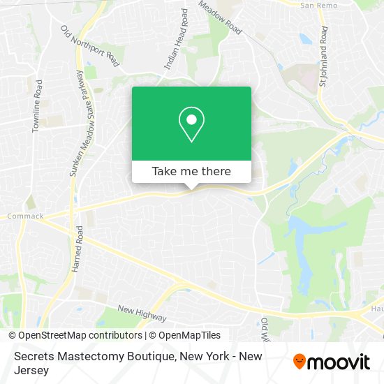 Secrets Mastectomy Boutique map