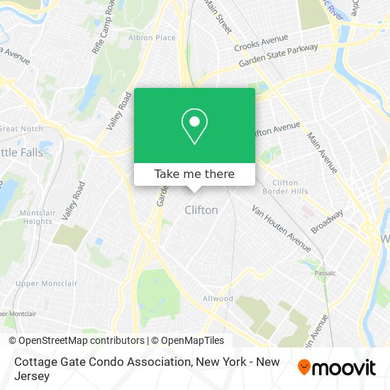 Mapa de Cottage Gate Condo Association