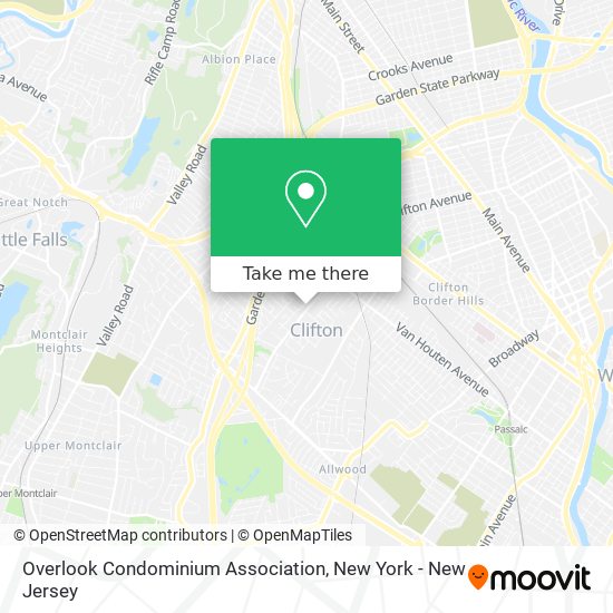 Overlook Condominium Association map