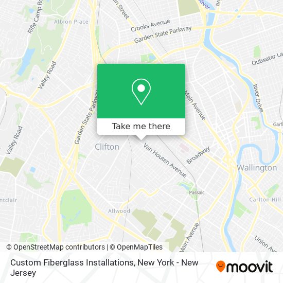 Custom Fiberglass Installations map