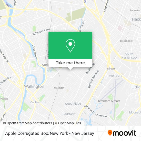 Mapa de Apple Corrugated Box