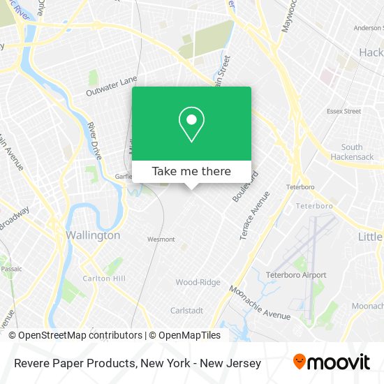 Revere Paper Products map